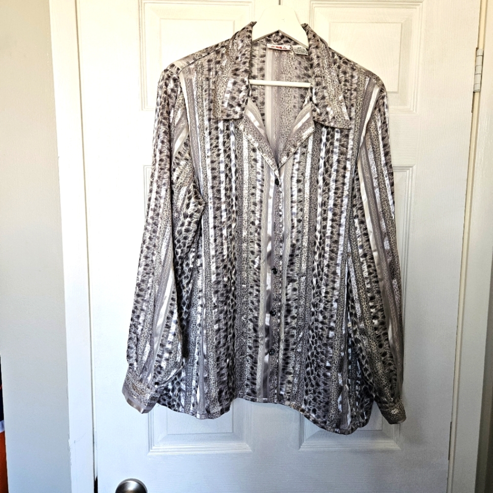 Silver dress shirt